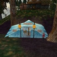 The tent where the Crafters are found in Glenden Wood
