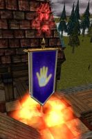 A Celestial Hand Banner that was claimed after 5 minutes and will regenerate damage