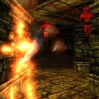 Fiery creatures in the Jahannan Vault