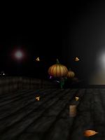 Wintersebb: Pumpkin Buffers on the bridge in Rithwic