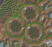 Map of the Craters in the South Direlands