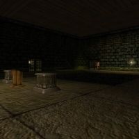 Main prison room with pit