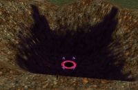 The Shadow Breach Portal in the pit near Arwic